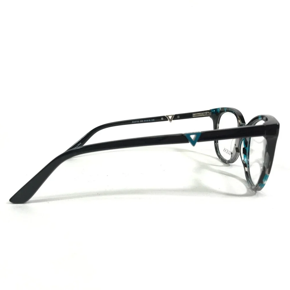 Guess Eyeglasses Frames GU2732 089 Black Blue Tortoise Round Full Rim 51-18-140